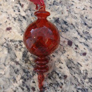 Hand Blown Vintage Egyptian Glass Christmas Ornaments